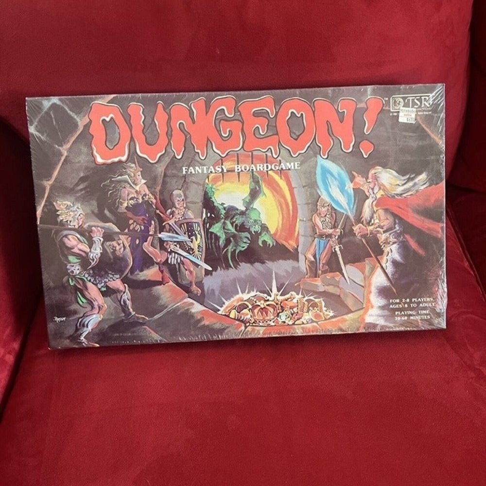 Sealed Dungeon ! Fantasy Board Game 1981 Edition TSR 1010 New Factory Shrinkwrap